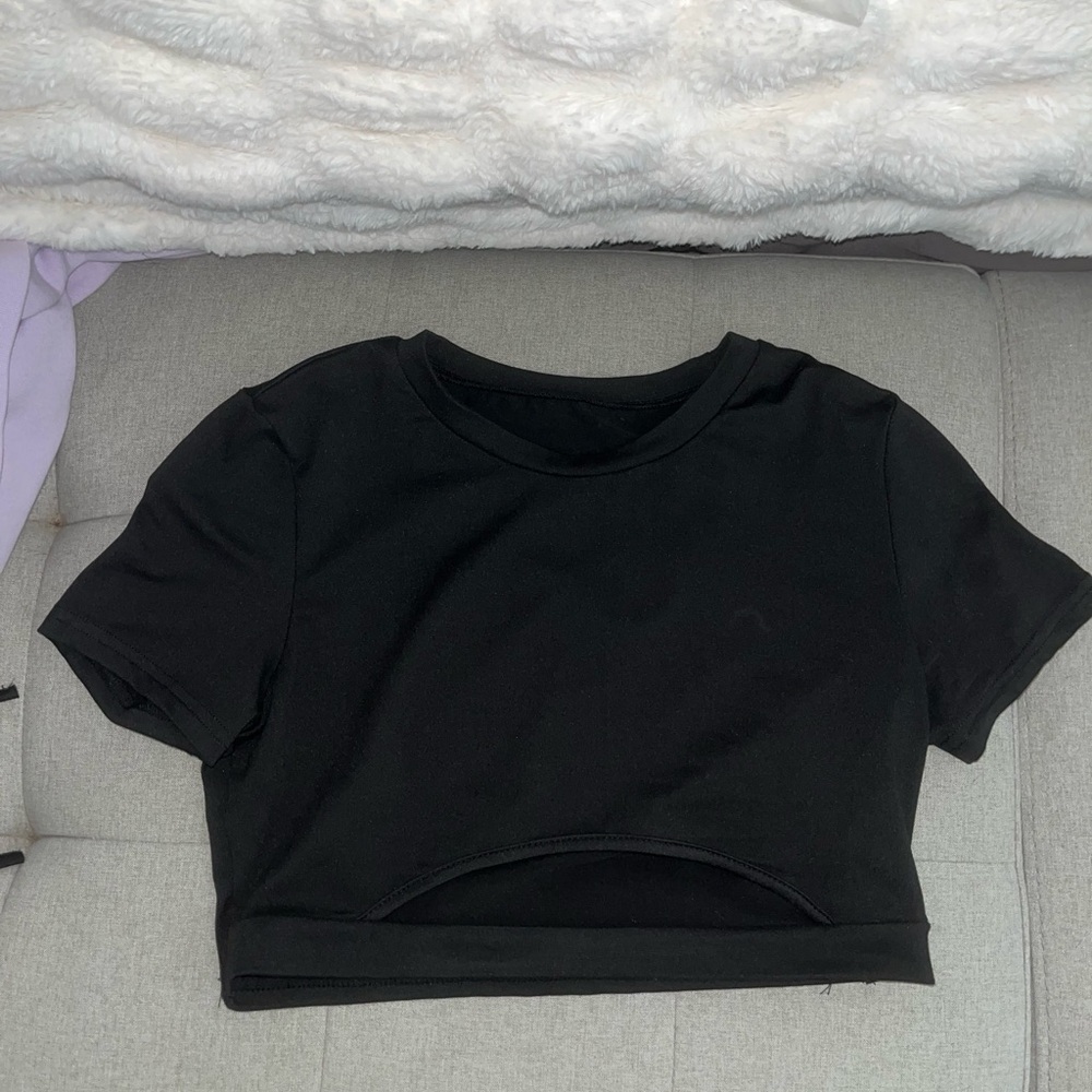 Super cropped cut out top